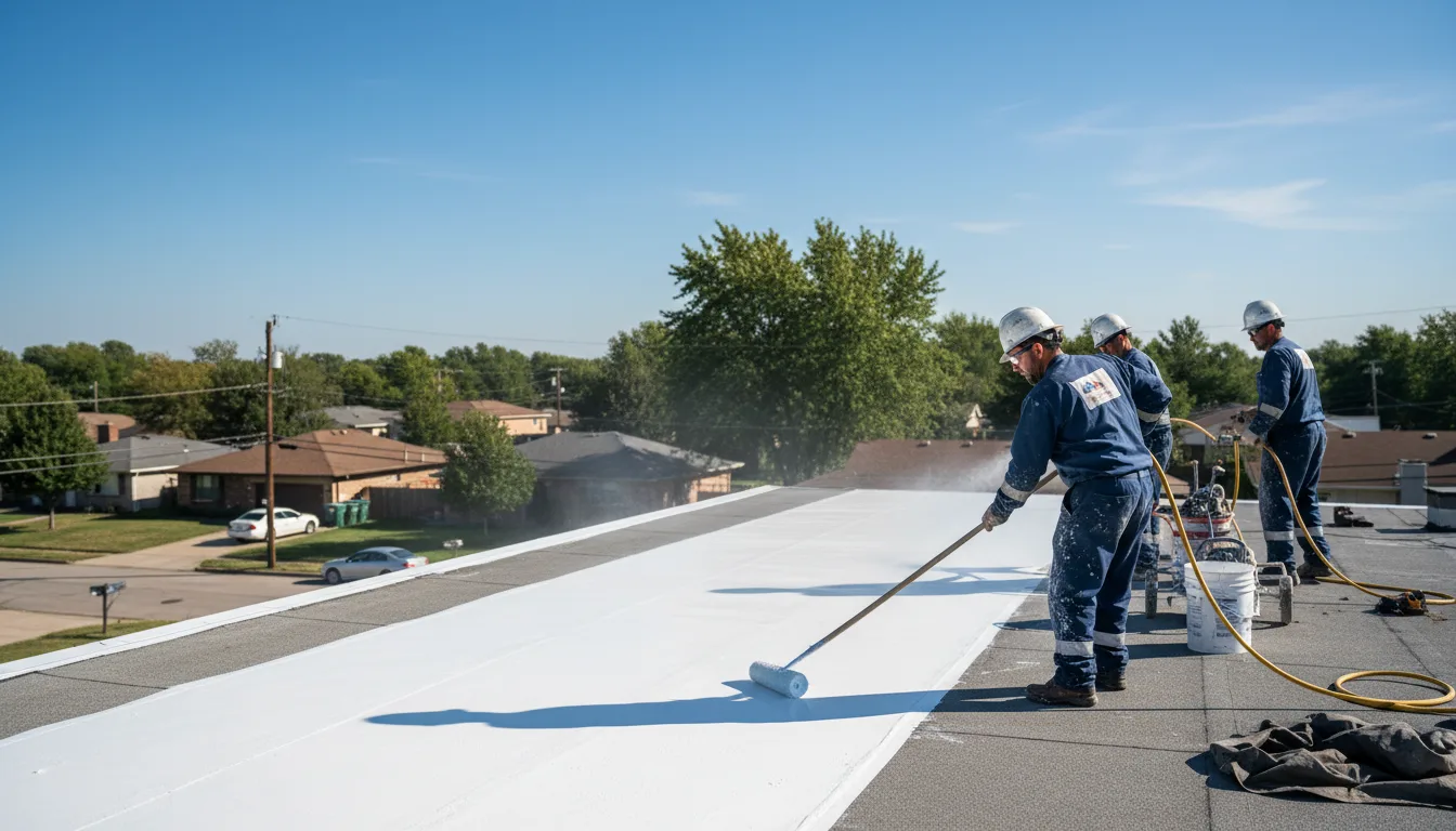 Commercial roof coating in Rockbridge, IL near me